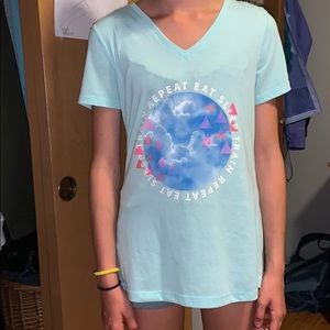 Teal athletic t-shirt